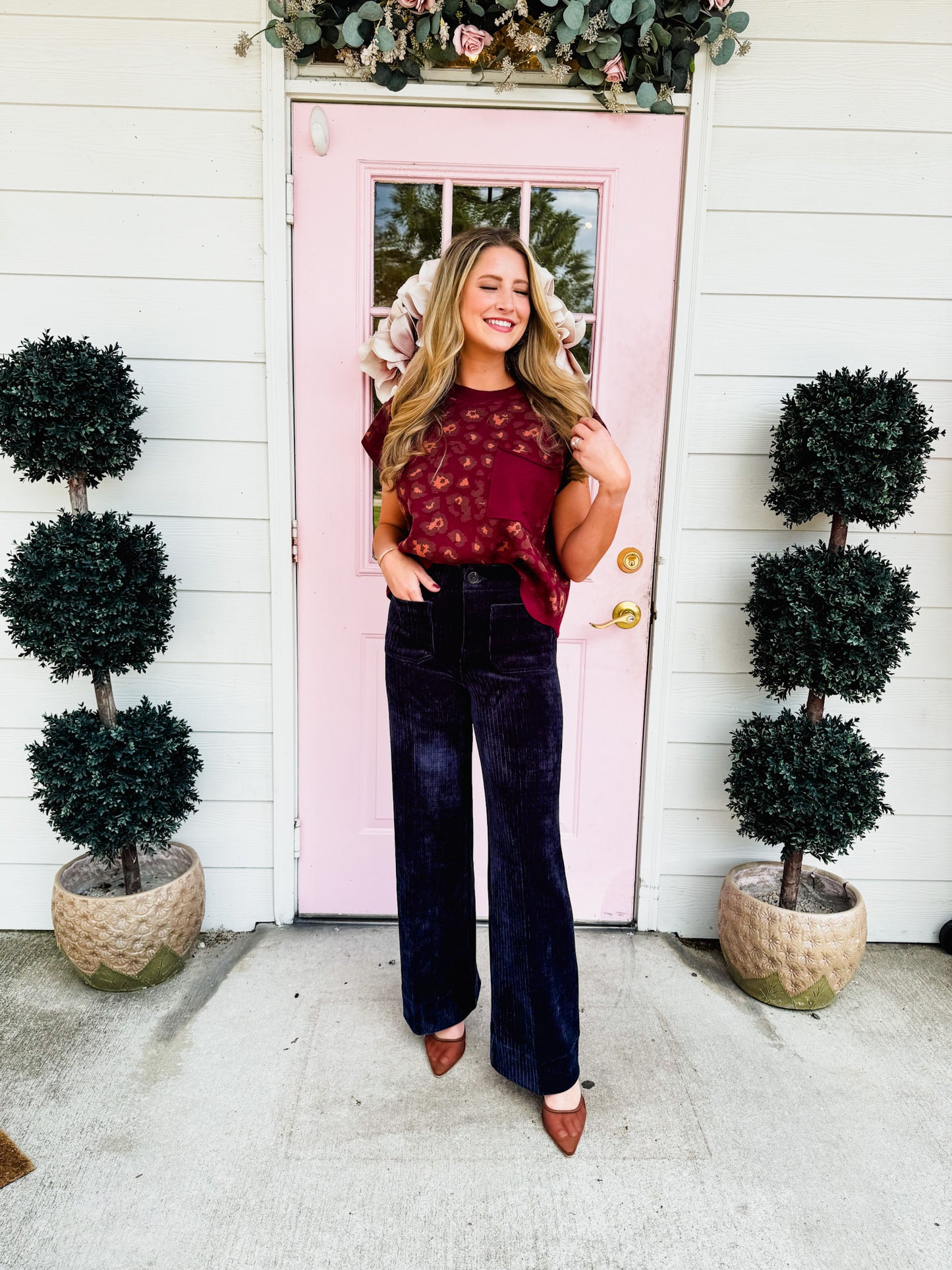 Dear John Audrey Wide Leg Jean - Navy