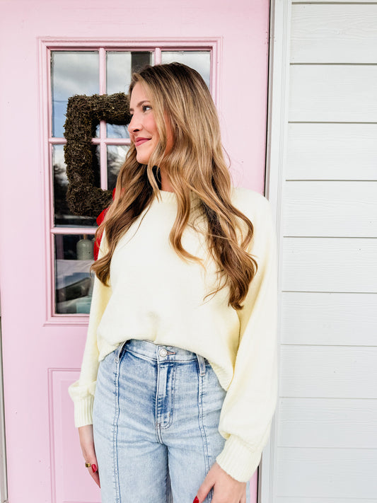 Z Supply Coming Up Sweater - Pineapple