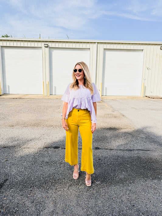 Dear John Wide Leg Audrey - Goldflake