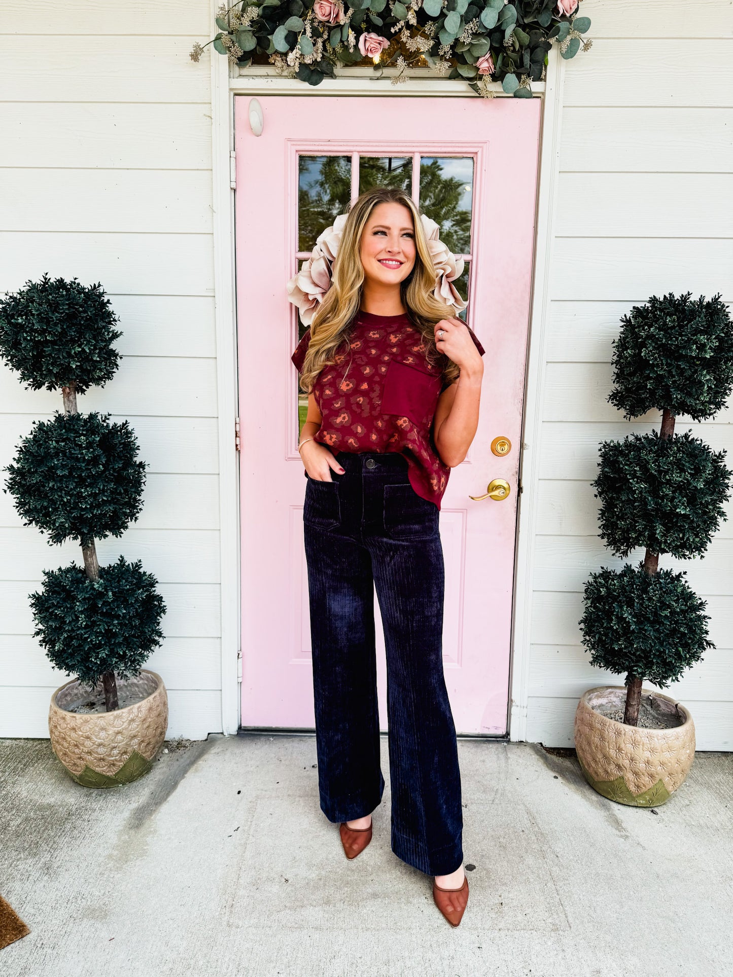 Dear John Audrey Wide Leg Jean - Navy