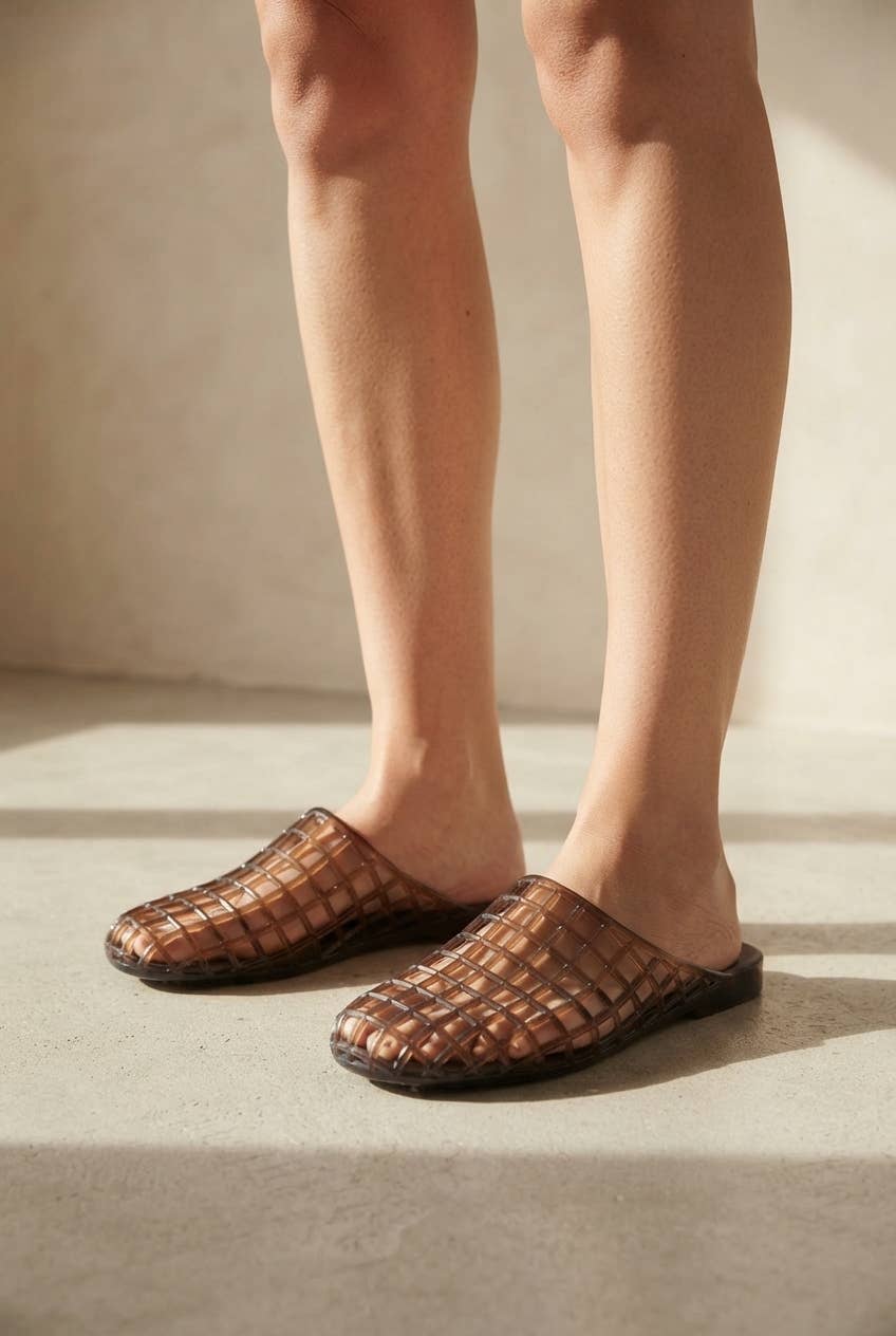 Wayne Woven Jelly Mule - Brown