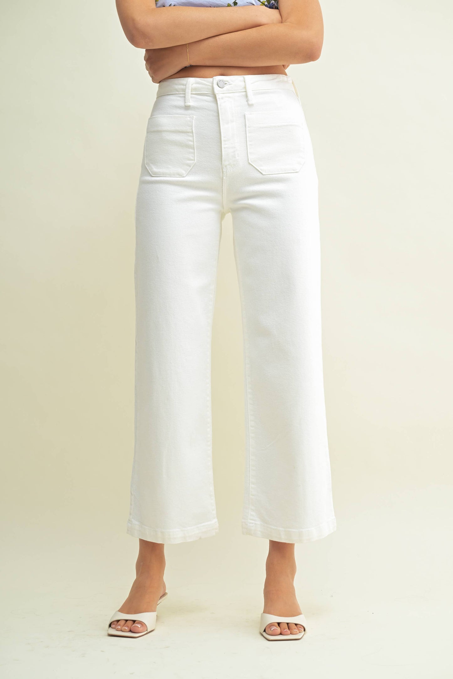 The Sailor Patch Pocket Wide Leg - Off White