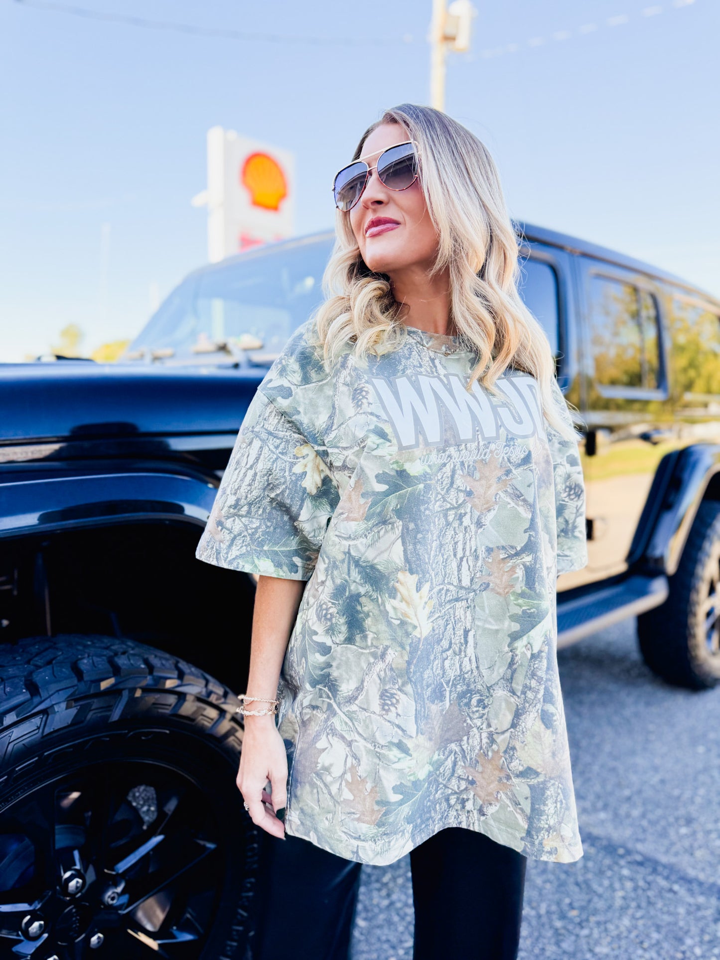 WWJD Graphic Tee - Camo