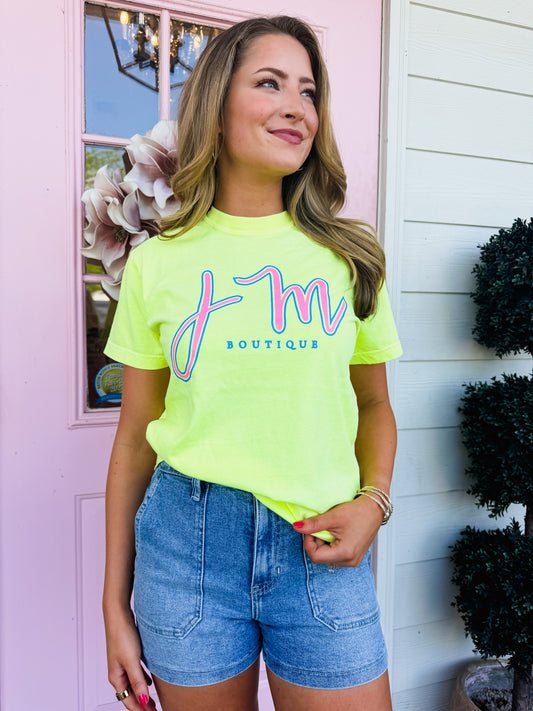 *NEW* JM Original Tee - Neon Lemon