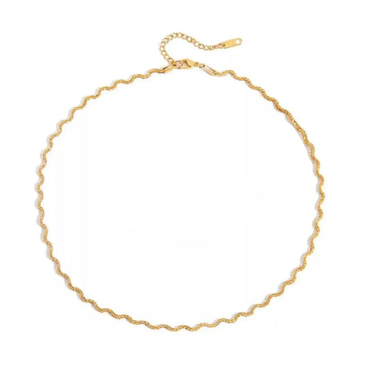 Wavy Necklace Water Resistant