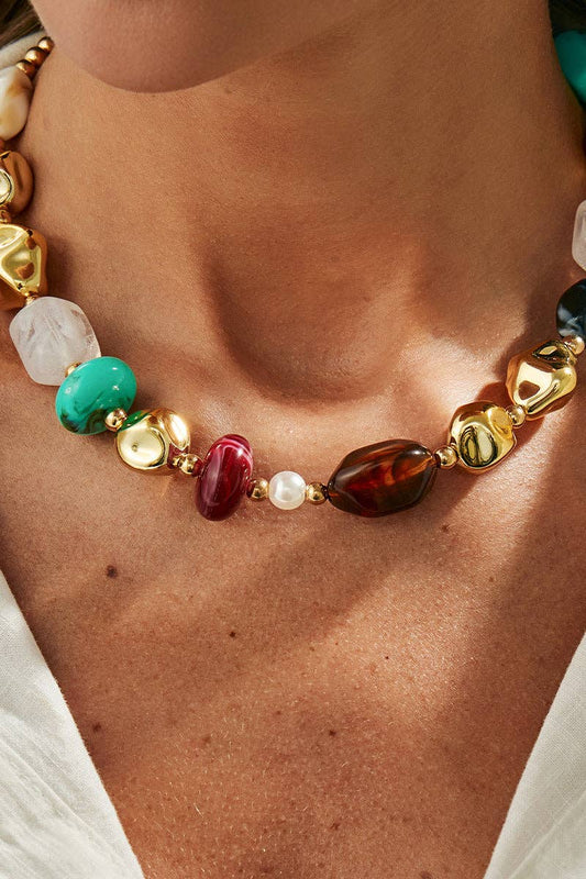 Bold Bead Statement Necklace