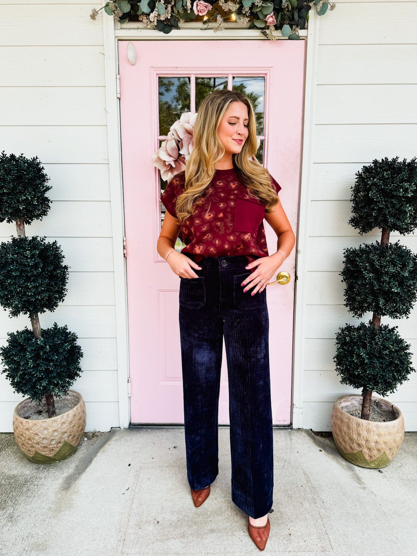 Dear John Audrey Wide Leg Jean - Navy