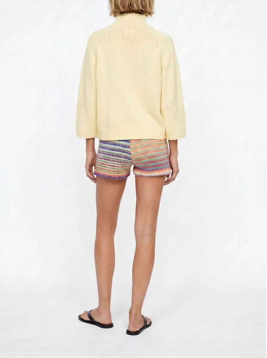My Everything Mock Neck Batwing Sweater - Butter