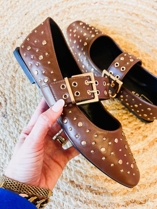 Avril Flat - Brown
