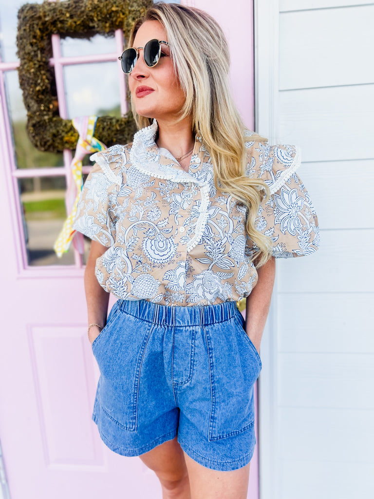 Must Have Everyday Shorts - Denim Blue
