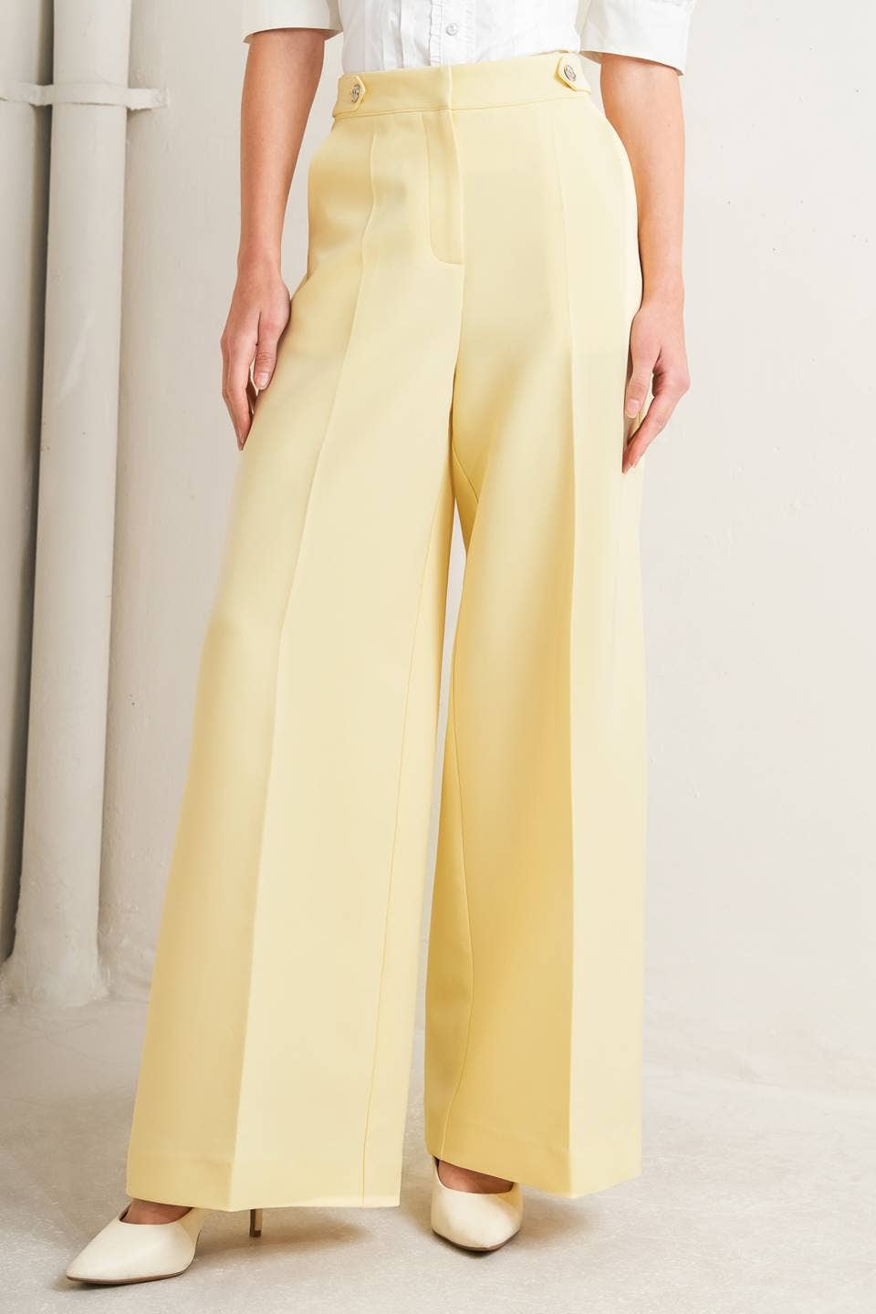 Sunshine On My Mind Woven Pant - Yellow