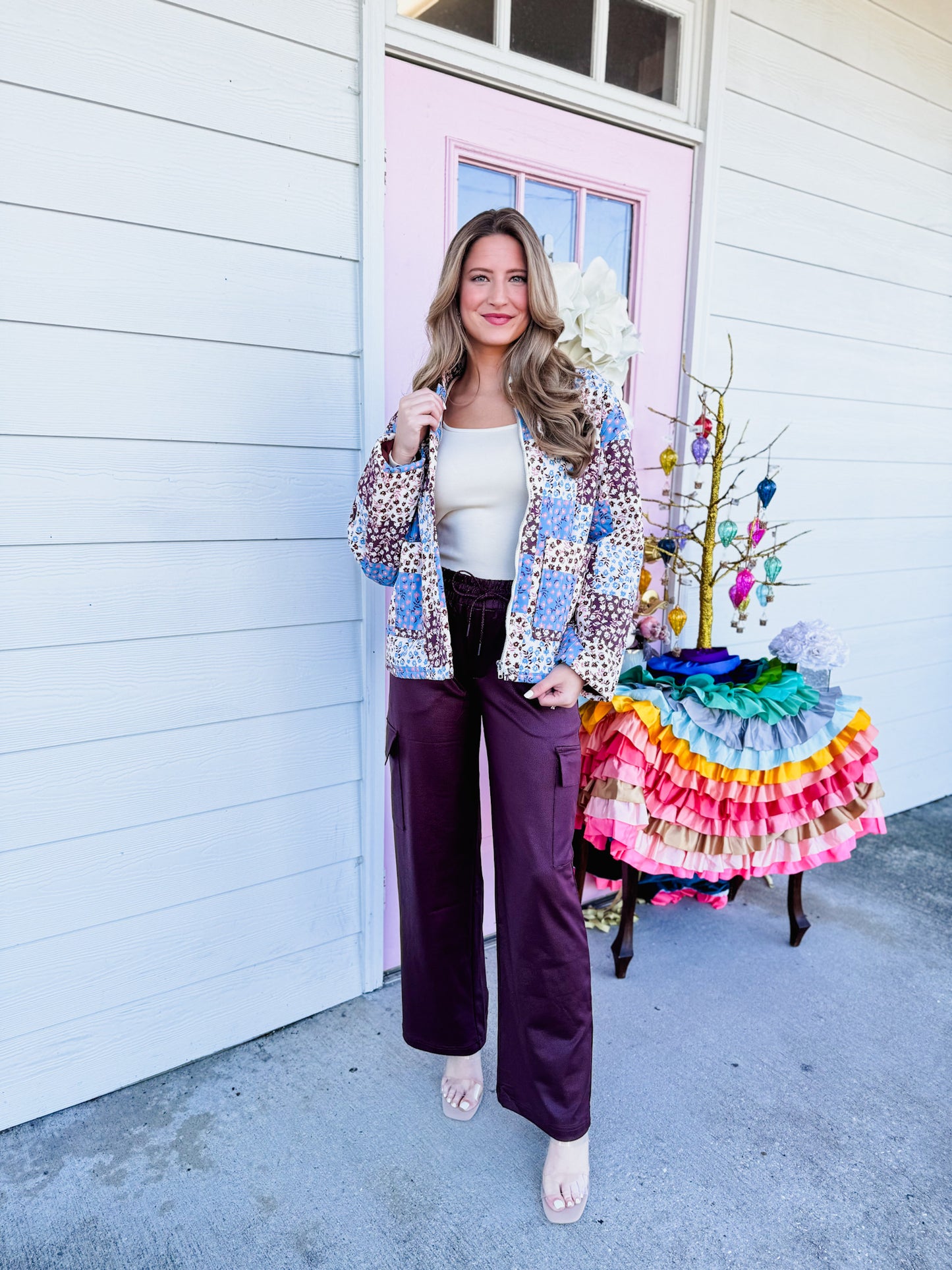 The Collector Patchwork Quilted Jacket - Blue Multi