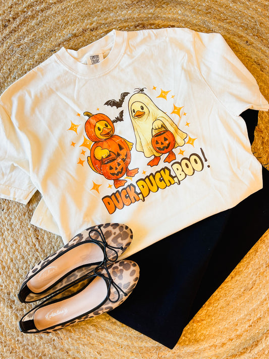 Duck Duck Boo Graphic Tee - Ivory