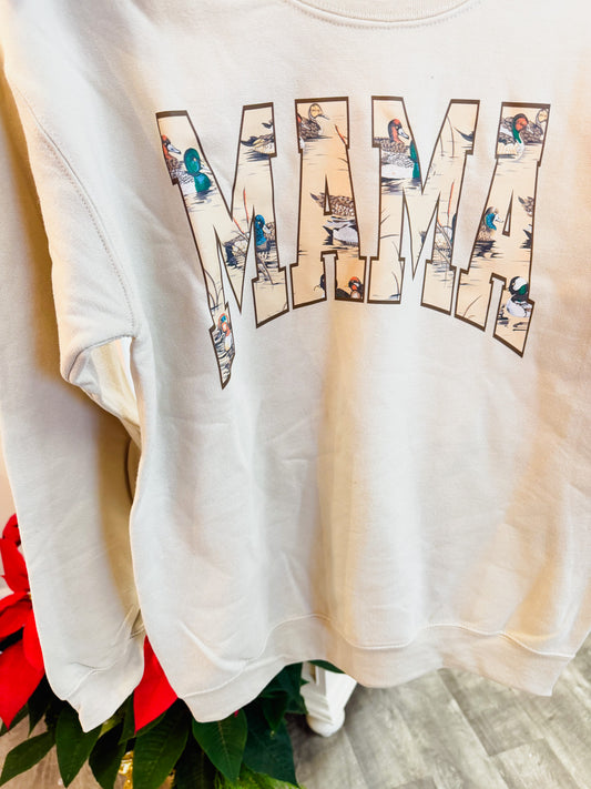 Mama Ducks Sweatshirt - Sand