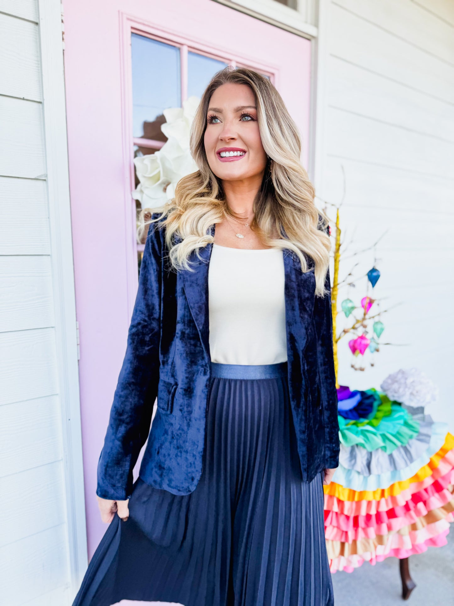 Velvet Avenue Blazer - Midnight