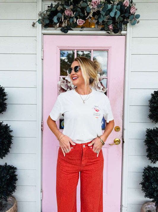 Z Supply Passion Martini Boyfriend Tee - Sea Salt
