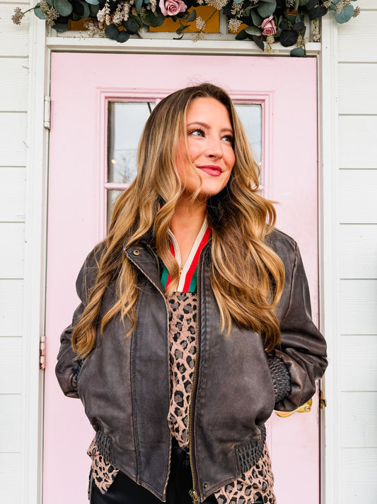 Elan Bomber Jacket - Brown