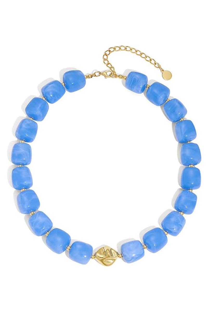 Bold Chunky Beaded Statement Necklace