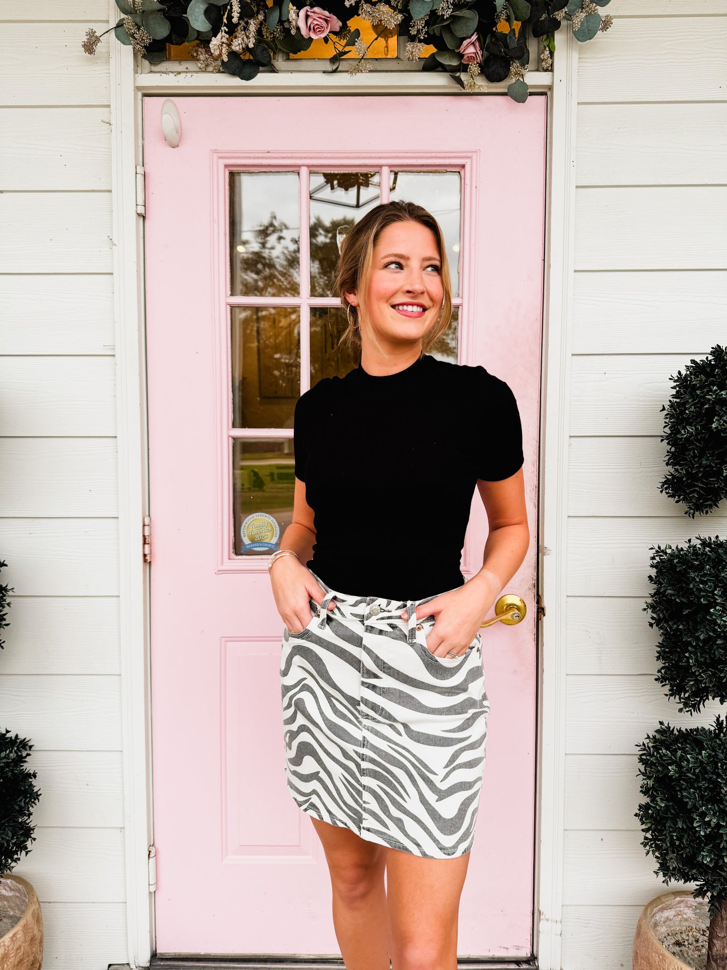 Daze Stash Mini Skirt - Zebra