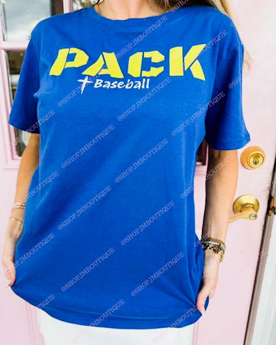 PRE ORDER Design 43 - Women's Round Neck Tee - Lt Navy