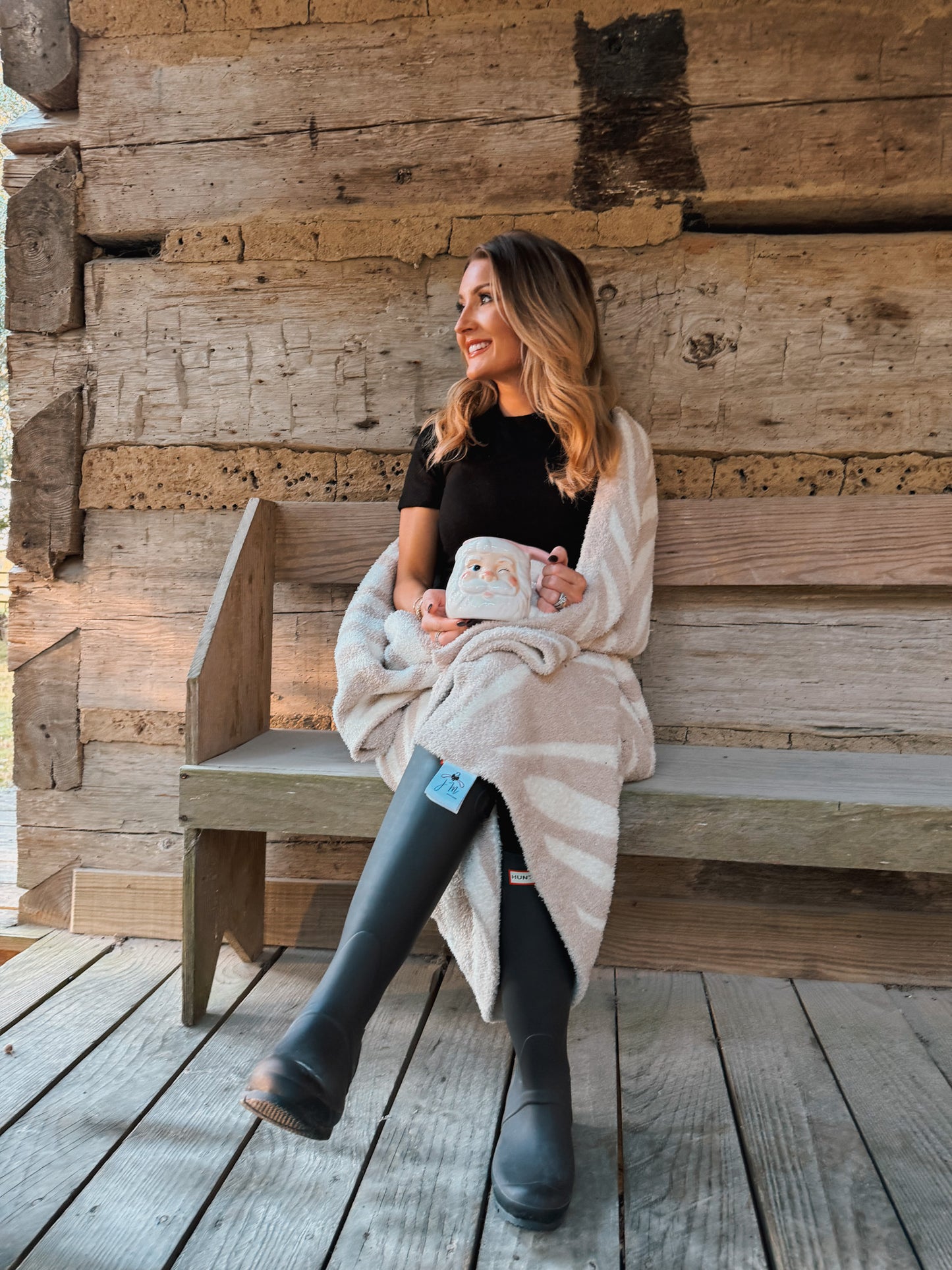 $30 JM BLANKET - TIGER STRIPE