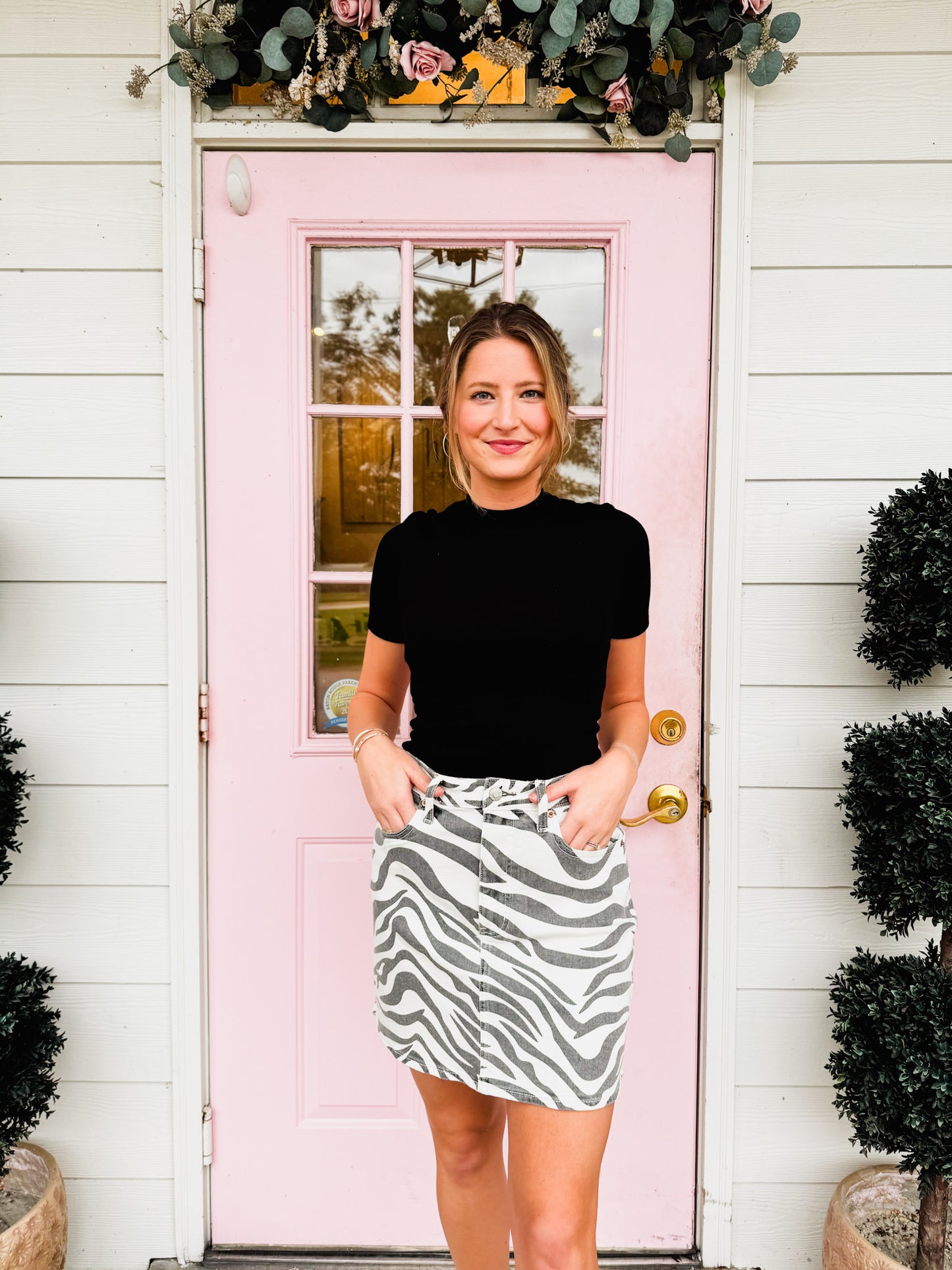 Daze Stash Mini Skirt - Zebra