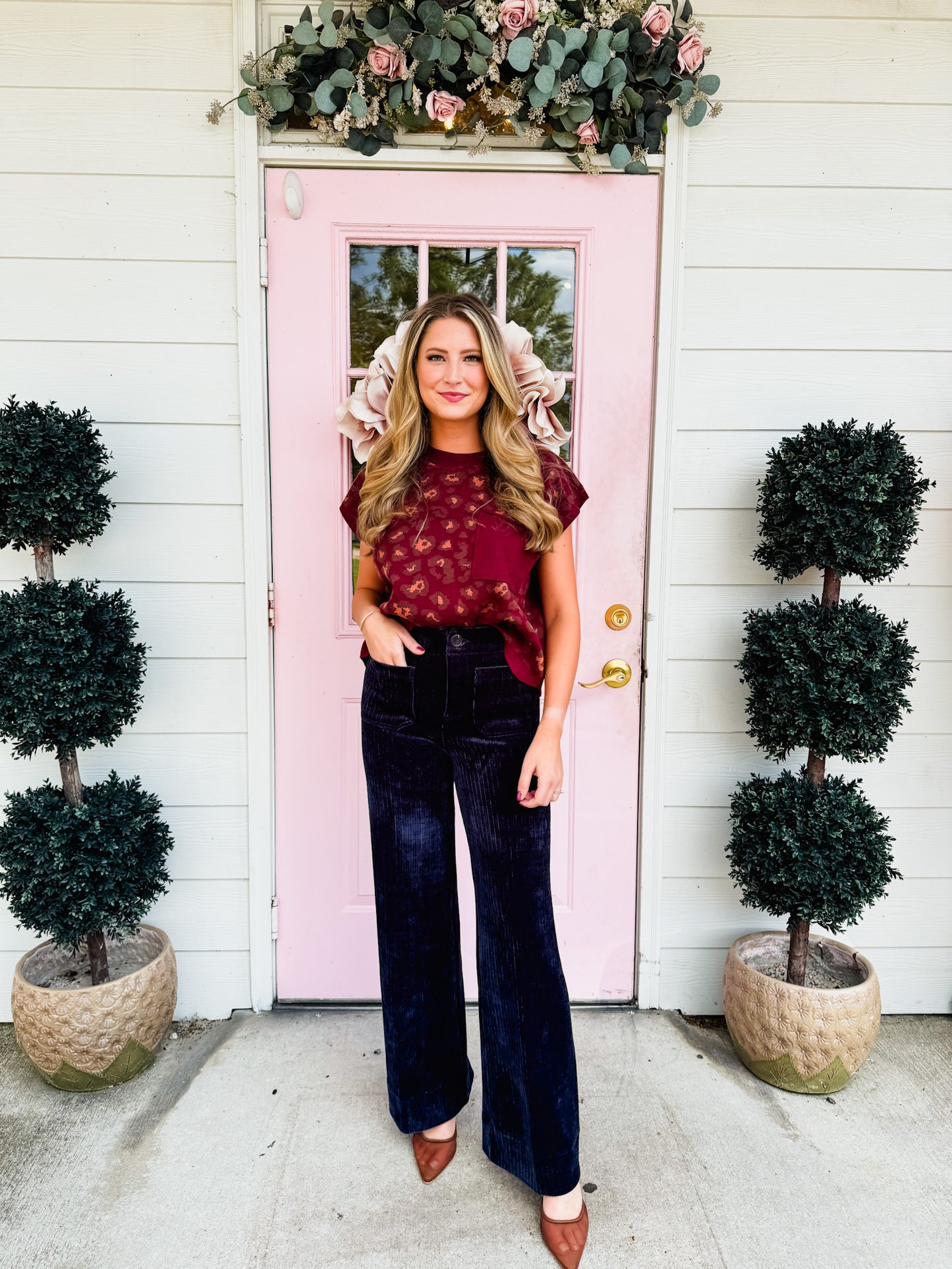 Dear John Audrey Wide Leg Jean - Navy