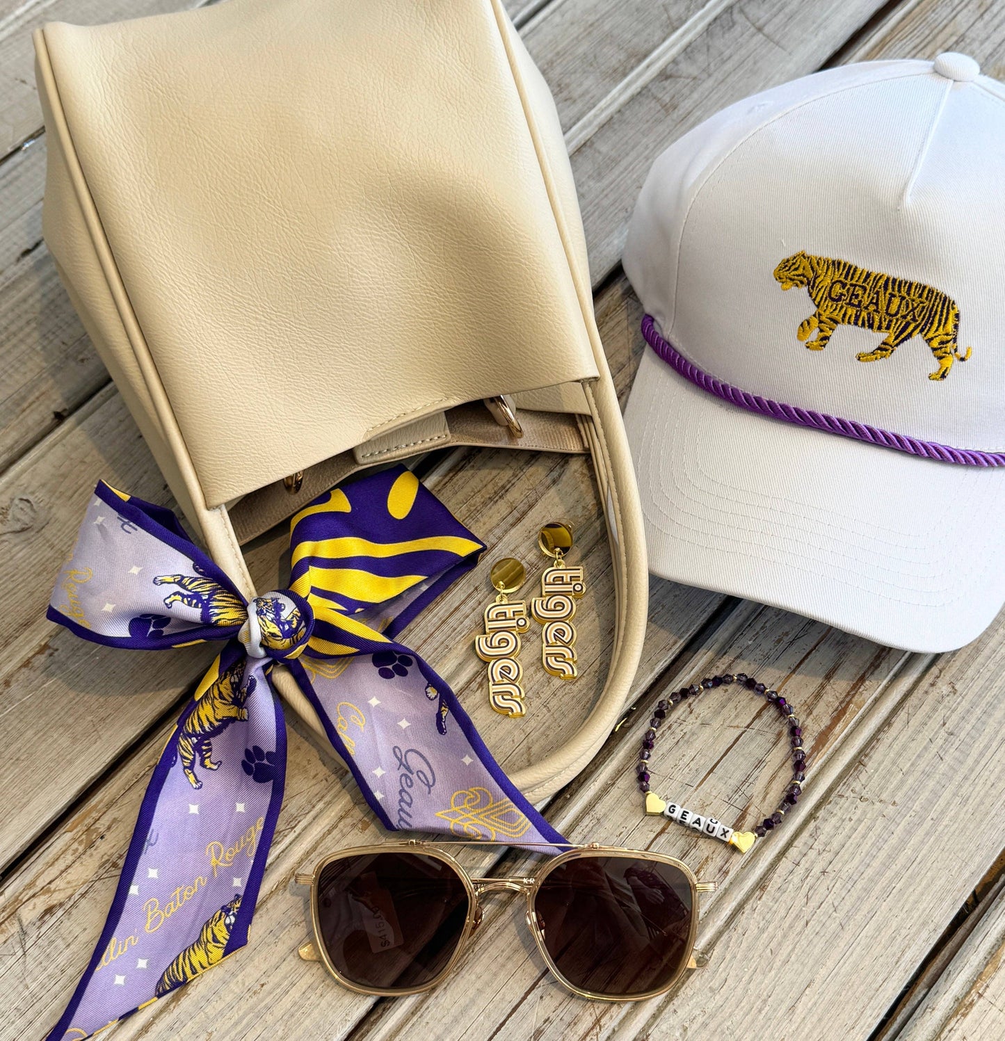 Geaux Silk Twilly Scarf