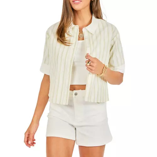 Margs at Sunset Shirt - Ivory Green
