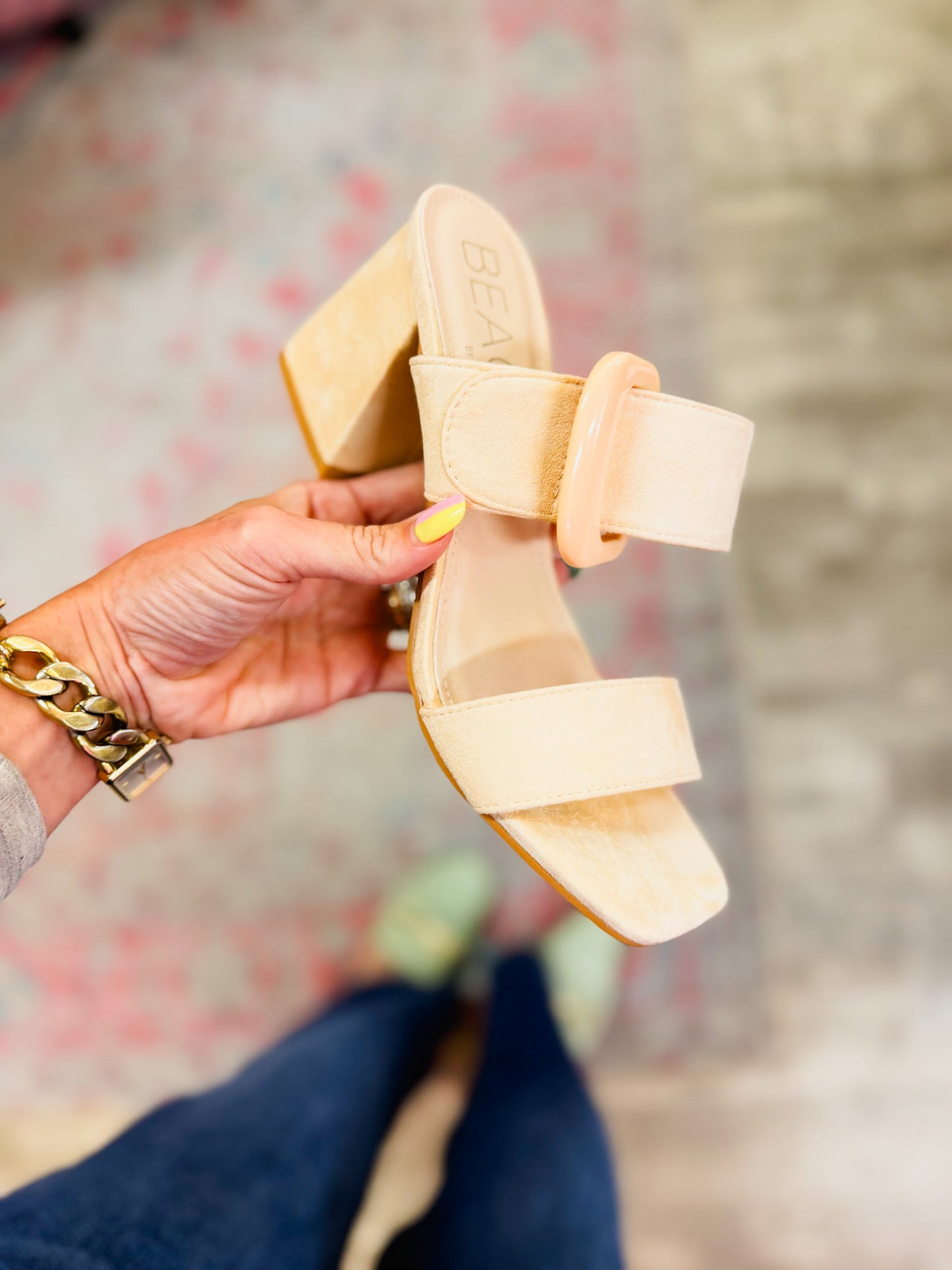 Sally Beach by Matisse Block Heel - Natural
