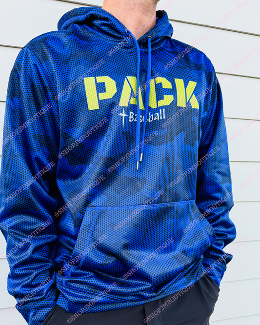 PRE ORDER Design 47 - Men's Camo Fleece Hoodie - Royal
