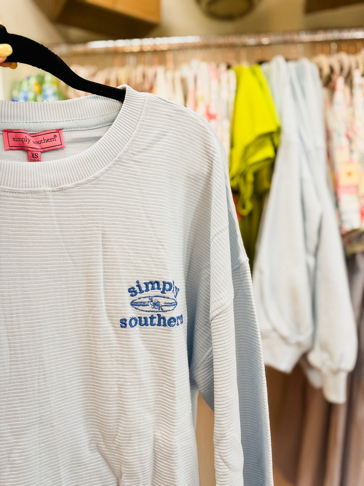 Simply Southern Surf Ribbed Crew Sweatshirt