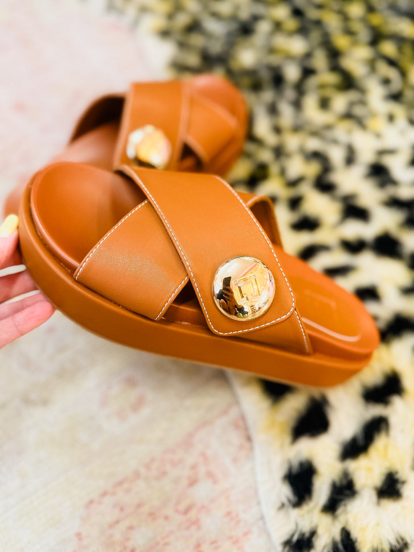 Katie Platform Slide - Camel