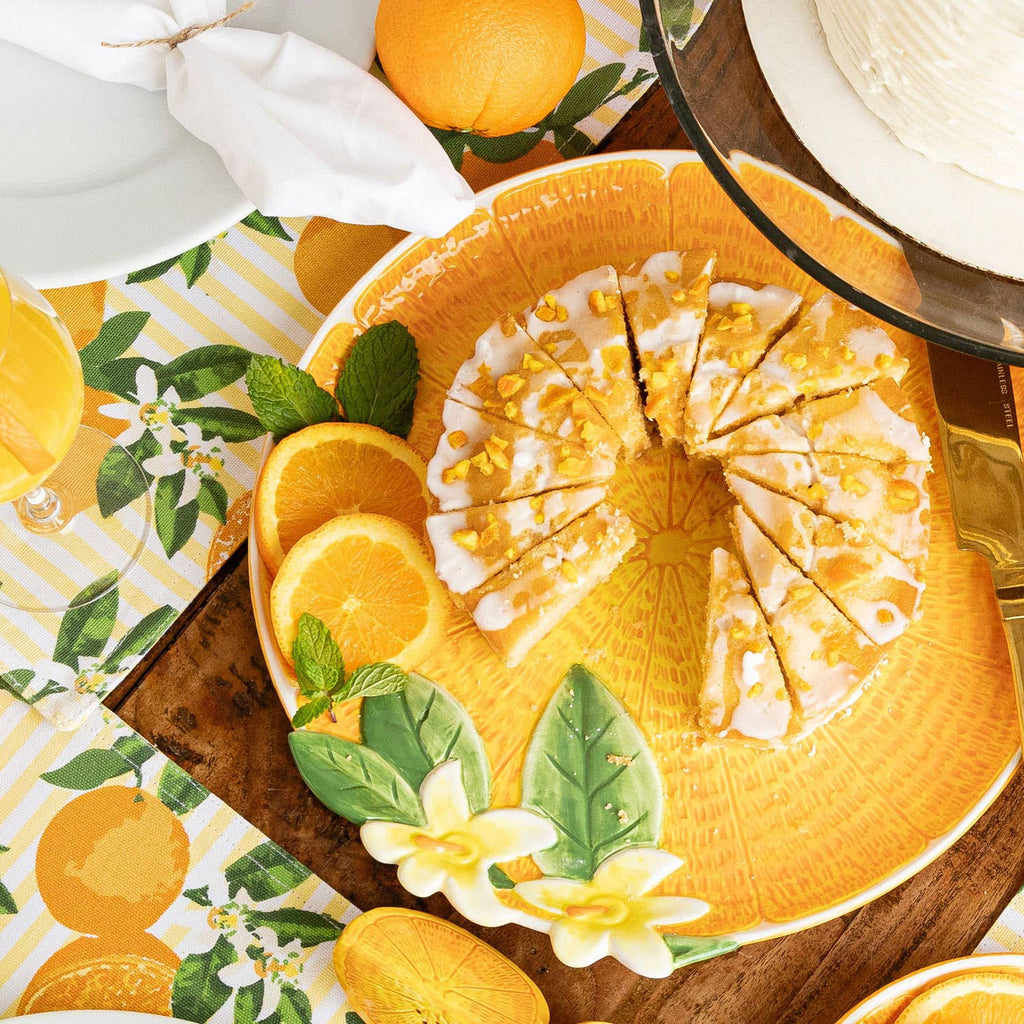 8 Oak Lane Serving Platter - Orange