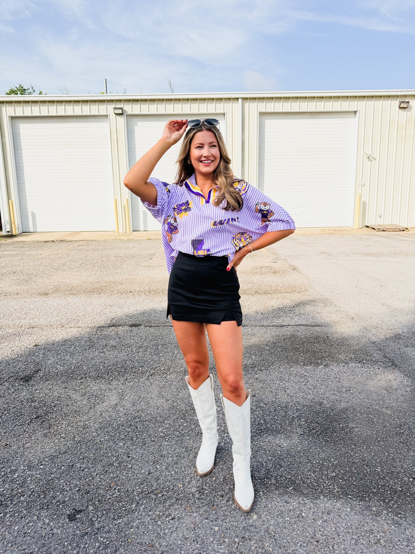When You Walk In Skort - Black