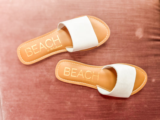 Beach Cabana Slide Sandal - White