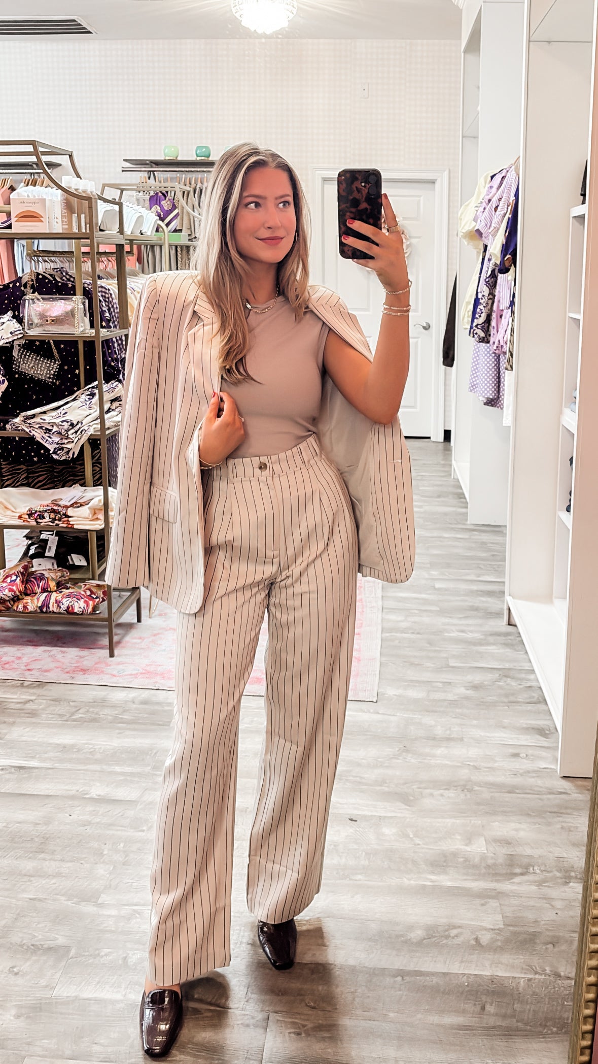 Z Supply Dimitri Striped Trouser - Soft Ecru