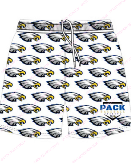 COMING SOON - Design 26 - Eagle Shorts - White