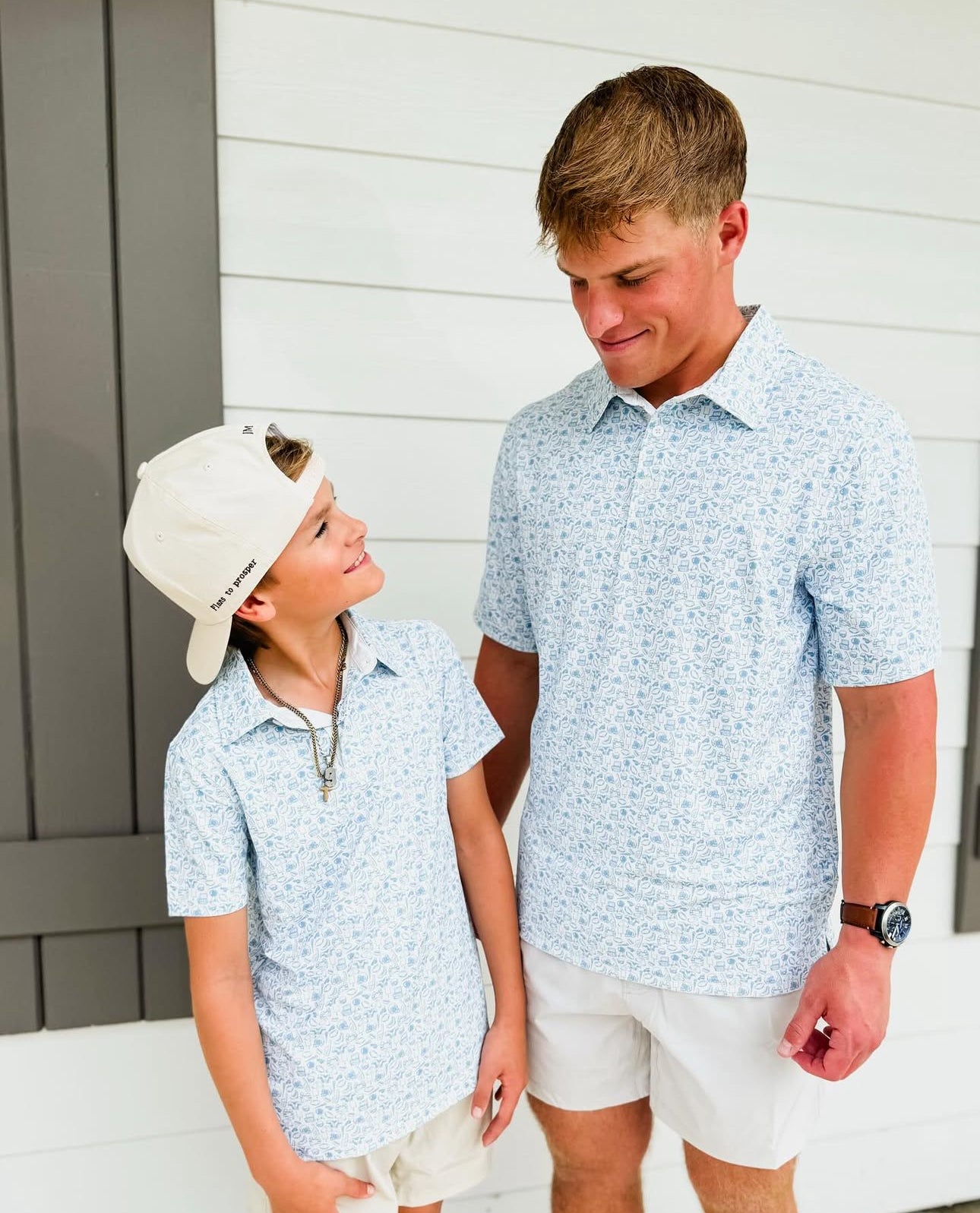 SSCO Youth Biggest Fan Printed Polo - Powder Blue