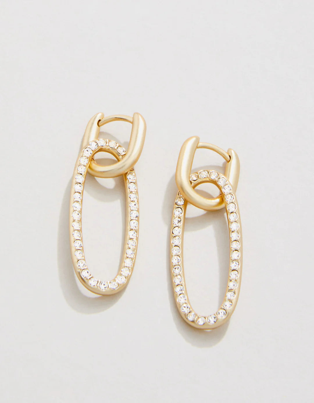 Hudson Convertible Hoop Earrings Crystal by Spartina 449