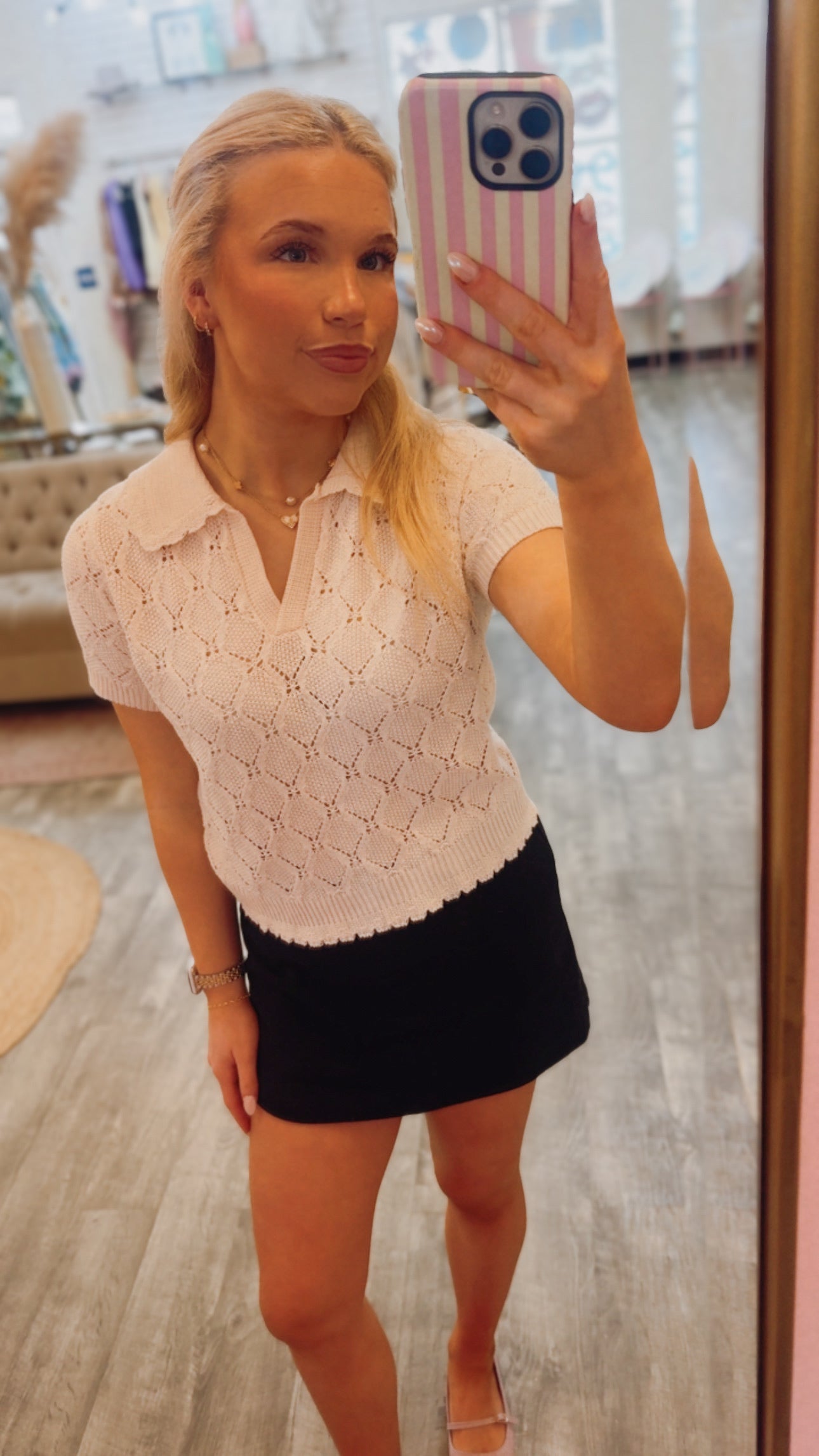 Josephine Polo Sweater - Ivory