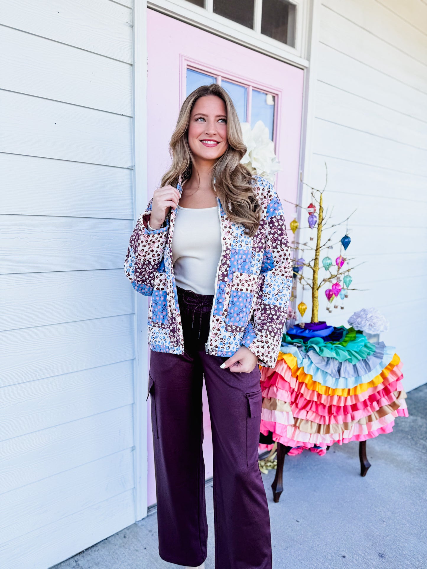 The Collector Patchwork Quilted Jacket - Blue Multi