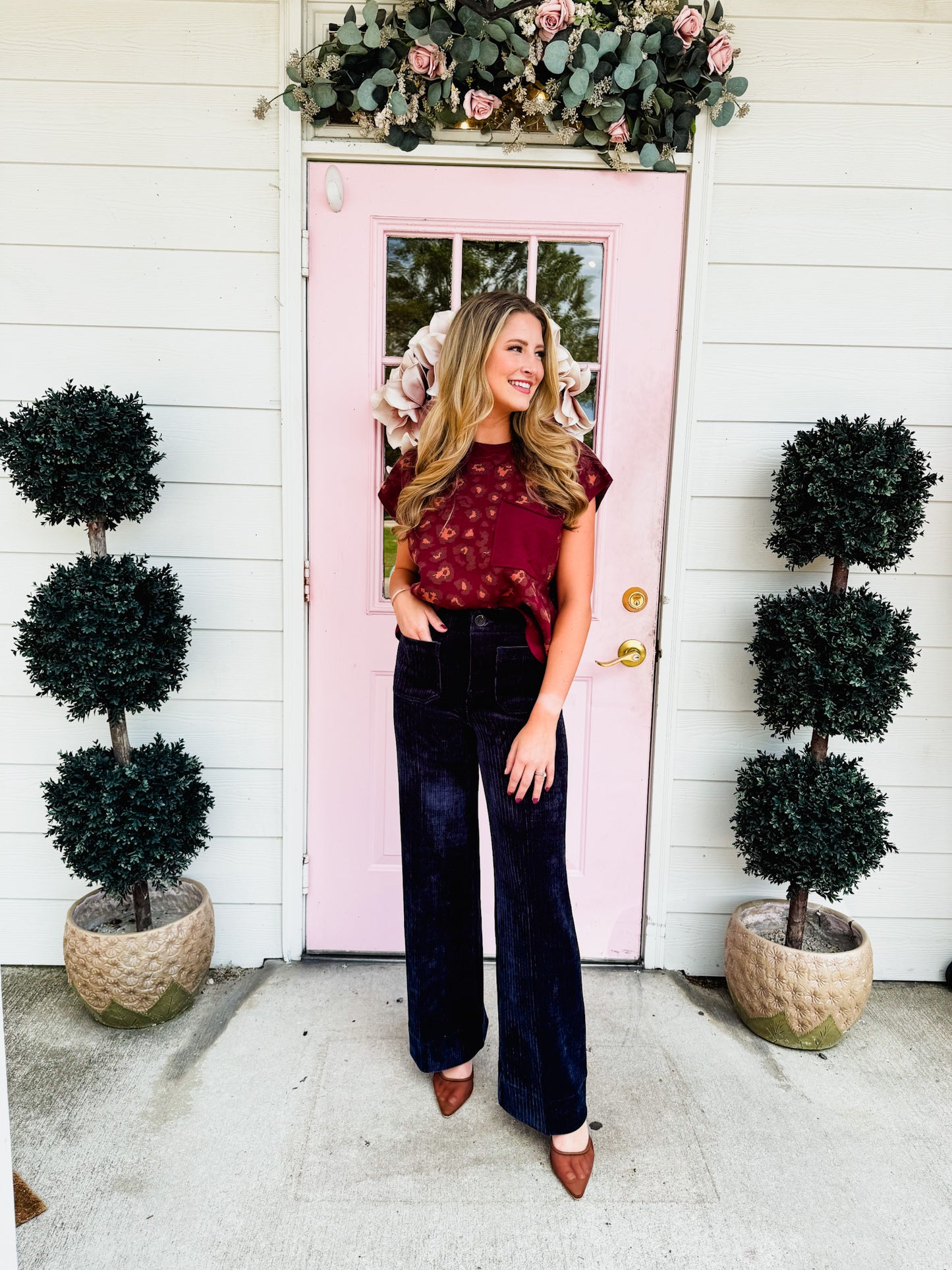 Dear John Audrey Wide Leg Jean - Navy