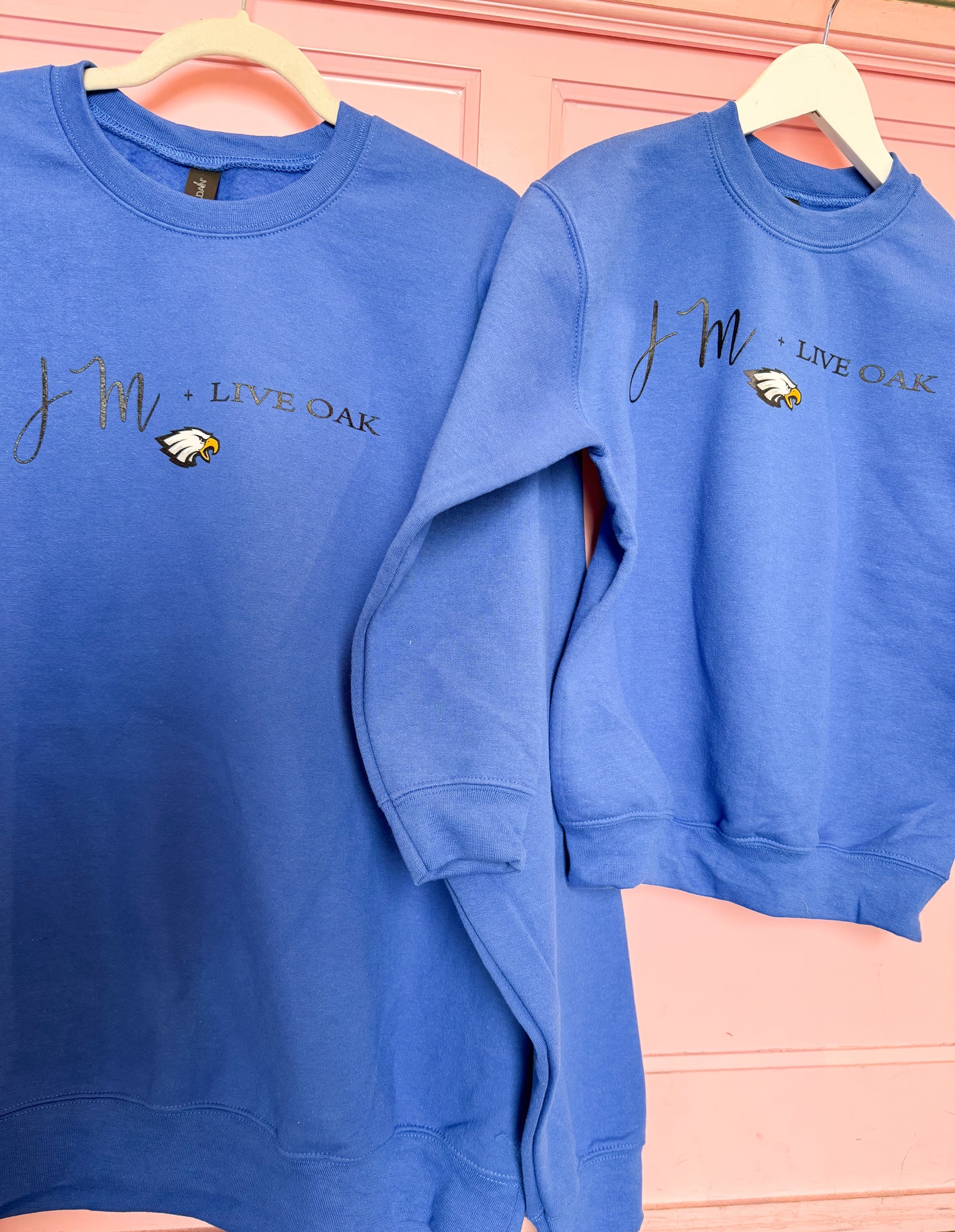 JM + Live Oak Sweatshirt - Royal - Adult