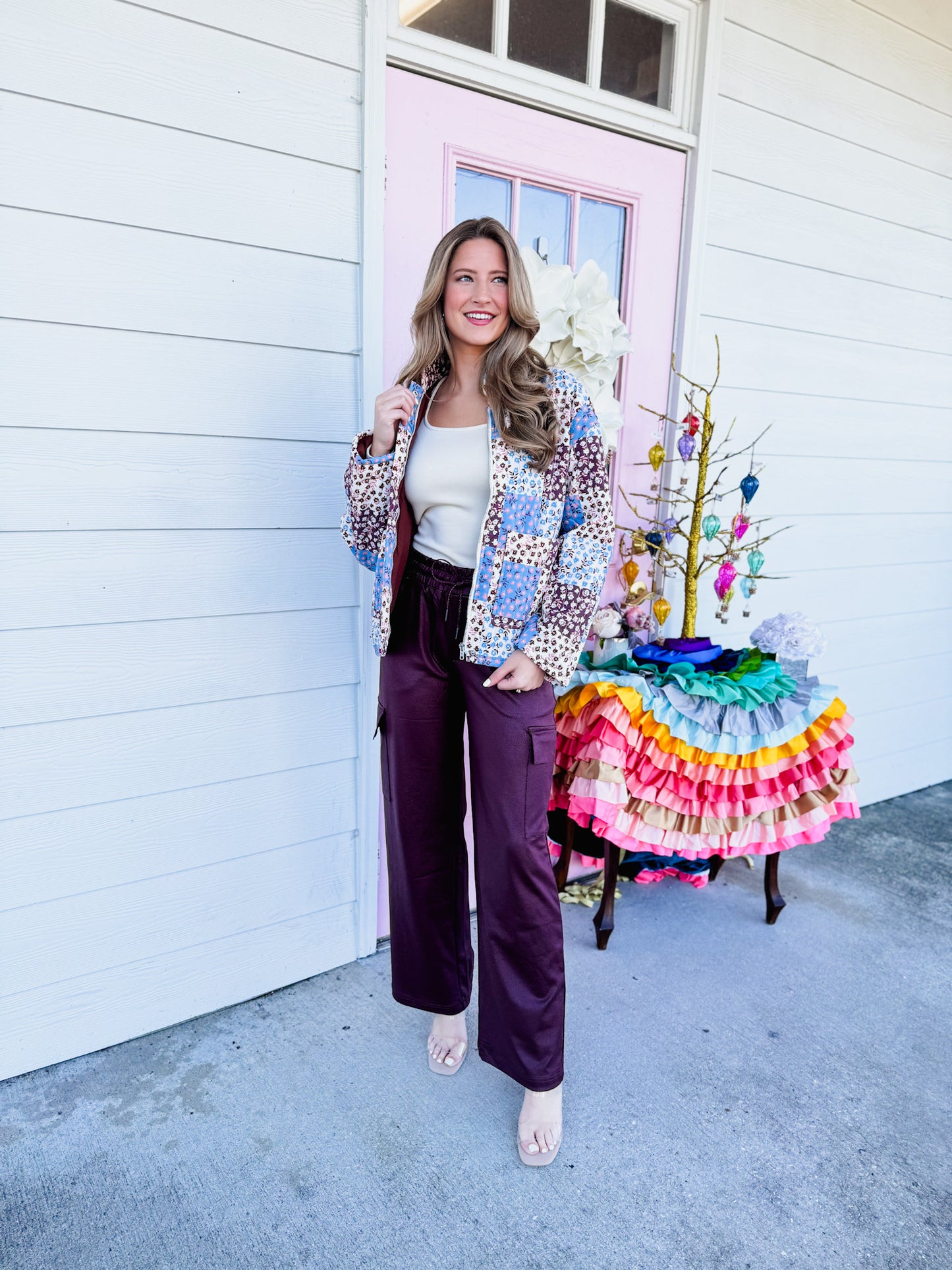 The Collector Patchwork Quilted Jacket - Blue Multi