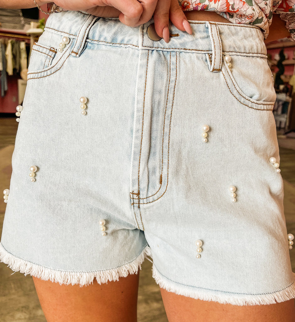 Days Go By Pearl Detail Shorts