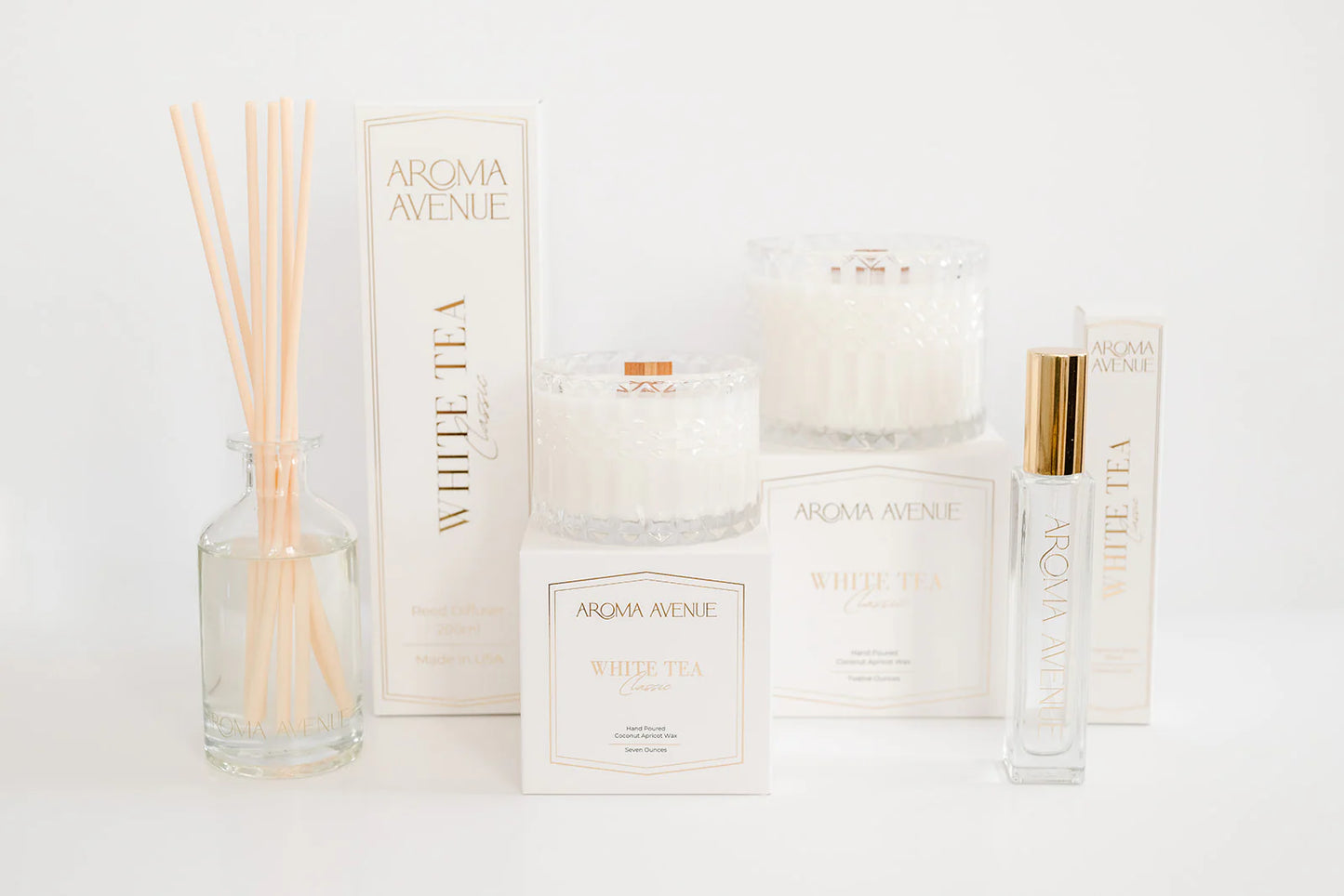 Aroma Avenue 13oz. Candle - White Tea