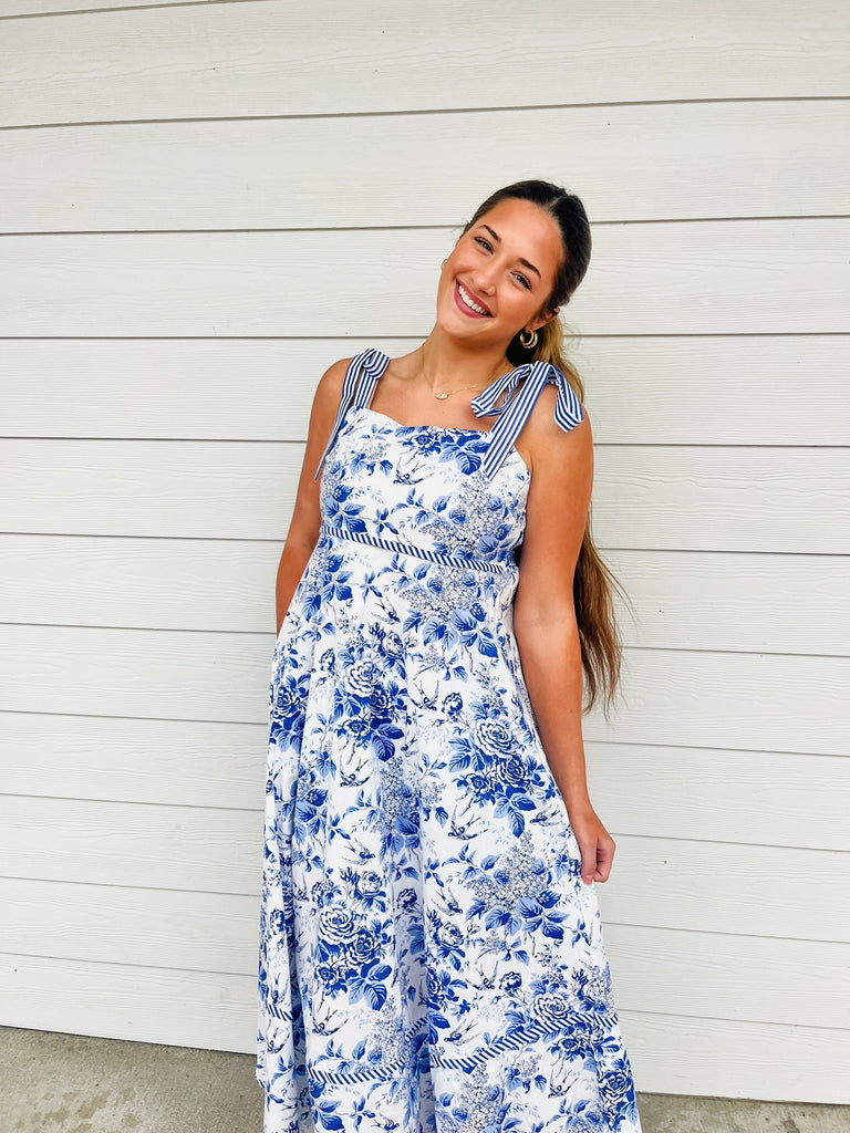 Looking Sassy Shoulder Tie Dress