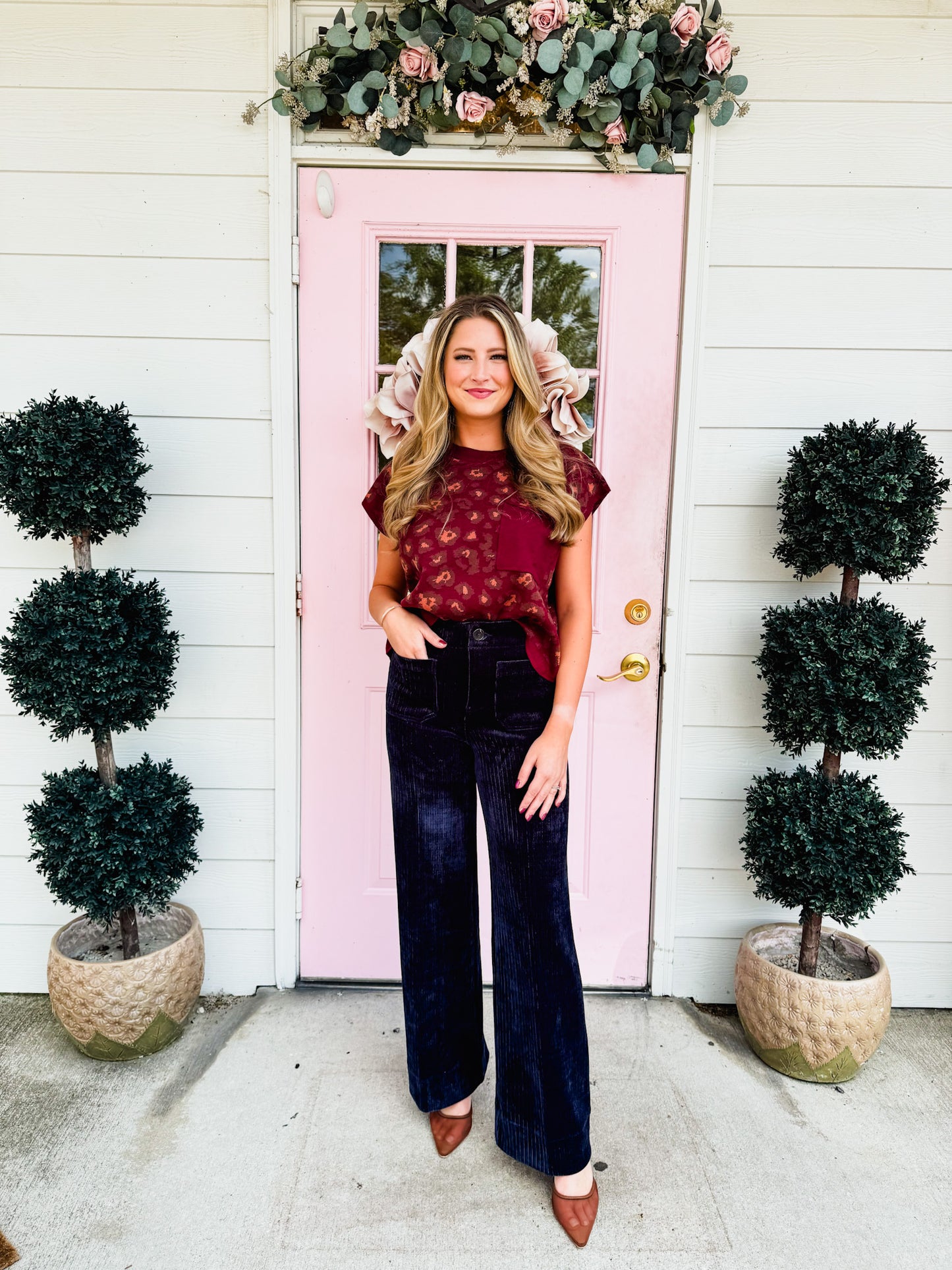 Dear John Audrey Wide Leg Jean - Navy