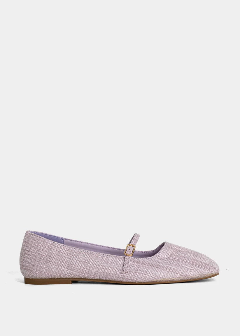 Adele Flat - Lilac Woven